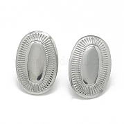 304 Stainless Steel Stud Earring Findings STAS-Q225-07A