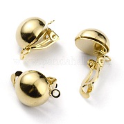 Латунные серьги с клипсами KK-O131-03G-B