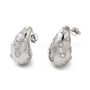 Серьги-капли из кубического циркония с лунными серьгами EJEW-Z019-21P