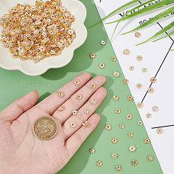 100 шт. 10 стилей латунных колпачков для бусин FIND-PH0005-43