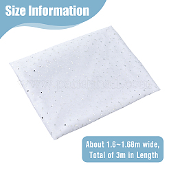 Нейлоновая сетчатая ткань с узором звезды DIY-WH0569-01A