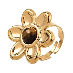 Anillos abiertos de acero inoxidable 304 para mujer&nbsp;GG-CBA7994-02G-11