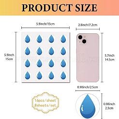 8 foglio di adesivi per foto autoadesivi impermeabili in plastica&nbsp;DIY-WH0428-119