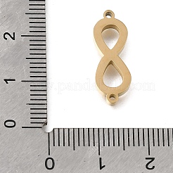 Unendlichkeitsverbinder-Anhänger aus poliertem Edelstahl 304&nbsp;STAS-E532-05G