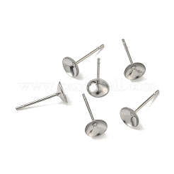 Фурнитура для сережек-гвоздиков из нержавеющей стали 304&nbsp;STAS-R063-50