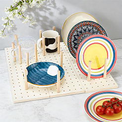 3 organizer per cassetti in legno rettangolare con pannello forato&nbsp;AJEW-PH0009-09