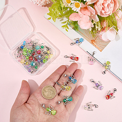 1 sachet de pendentifs en acrylique et alliage&nbsp;HJEW-BM0001-84