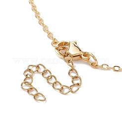 Chaînes en laiton pochette en macramé support de pierre vide pour la fabrication de colliers pendentifs&nbsp;NJEW-JN04475-01