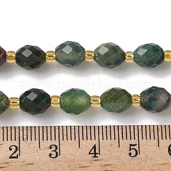 Природного индийского агата бисер нитей G-F809-A08-01B