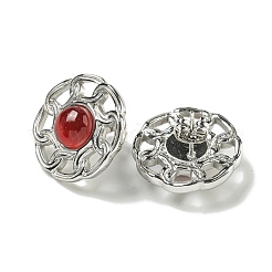 Серьги с кошачьим глазом EJEW-G400-61P