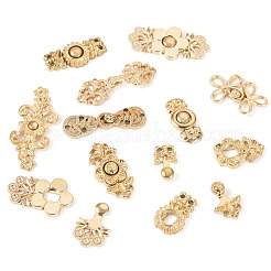 16 пара 8-х стилей регулируемых джинсовых булавок из сплава DIY-TA0013-13