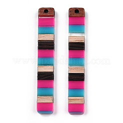 Большие подвески из непрозрачной смолы и орехового дерева&nbsp;RESI-TAC0017-47-C01-1