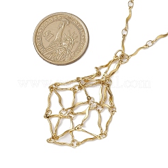 Chaîne à maillons ondulés en acier inoxydable 304 pour fabrication de colliers en macramé&nbsp;NJEW-JN05064-03