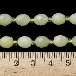 Натуральные нефритовые бусины G-F809-A14-01