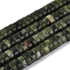 天然な中国のヒスイのビーズ連売り  ディスク  ヒシビーズ  7.5~8.5x3~4mm  穴：0.9~1mm  約106~126個/連  14.96~15.94インチ（38~40.5cm）&nbsp;G-N367-03A-12