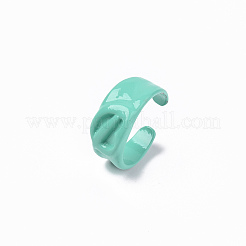 Anelli per polsini in lega verniciati a spruzzo&nbsp;RJEW-T011-34G-RS