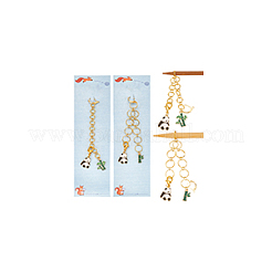 Латунные вязальные цепочки для счетчика рядов HJEW-NB00126