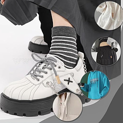 20 комплект двухцветных литейных наконечников для шнурков&nbsp;DIY-DC0002-18