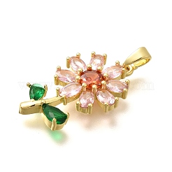 Стойки обшивки латунь микро проложить Циркон подвеску&nbsp;KK-M309-30G-01