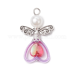 Подвески из акрила в форме сердца PALLOY-JF03725-03