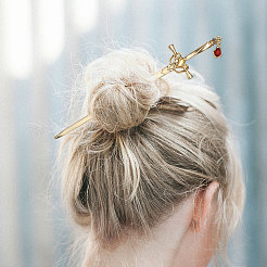 6 шт. 6 стиля шпильки для волос из сплава AJEW-FH0006-17