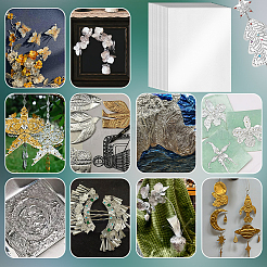 25 feuille de papier aluminium rectangulaire&nbsp;DIY-OC0016-34B-02