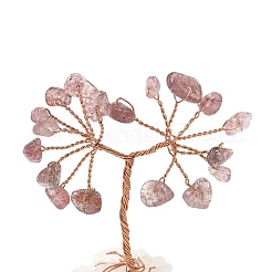 Натуральная клубничная кварцевая крошка&nbsp;DJEW-P022-01B-07