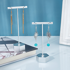 2 комплект из 2-х железных дисплеев для сережек в форме буквы Т&nbsp;EDIS-PH0001-09