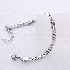 Браслеты из нержавеющей стали с панцирным плетением для женщин AK6529