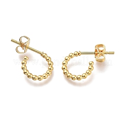 Pendientes de medio aro de acero inoxidable 304&nbsp;LS-EJEW-H100-11A-G