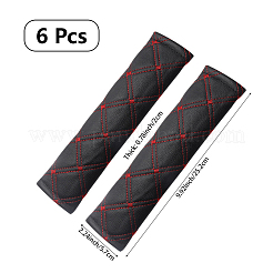 Универсальные накладки на ремни безопасности автомобиля из искусственной кожи pu&nbsp;AJEW-WH20020-340