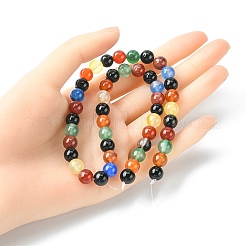 Природный агат бисер нитей G-YW0001-33A