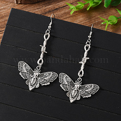 Серьги-подвески в виде мотыльков из сплава&nbsp;HA9176-1