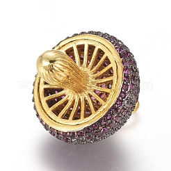 Латунные микро проложить кубического циркония подвески ZIRC-L085-80BG