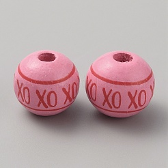 Набивные деревянные европейские бусины&nbsp;WOOD-CJC0011-05