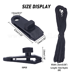 Пластиковые зажимы для кемпинга&nbsp;TOOL-PH0001-36