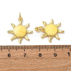 Pendentifs d'émail en laiton &nbsp;LS-FIND-I055-01G-02