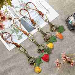 1 porte-clés pendentif en bois&nbsp;KEYC-SZ0001-24G