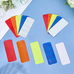 60 шт. 5-х цветные пластиковые светоотражающие наклейки для домашних животных DIY-SP0004-38