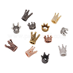 Латунные микро проложить кубического циркония бусы ZIRC-TA0001-07