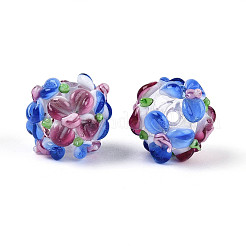 Бусы лэмпворк ручной работы&nbsp;LAMP-N021-015A-14