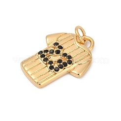 Подвески из нержавеющей стали 304 с микропаве из кубического циркония&nbsp;LS-STAS-D305-02G-D