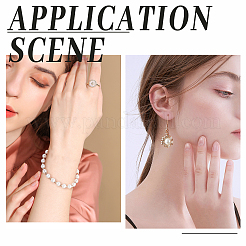 2250шт 6 стильные латунные обжимные бусины KK-PH0004-09