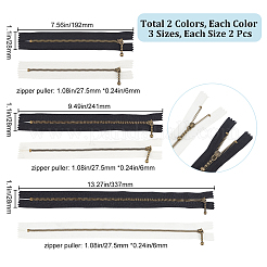 12 шт. 6-х стильная нейлоновая застежка-молния с закрытым концом DIY-GF0006-86