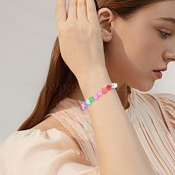 200шт 8 цвета бусины из полимерной глины ручной работы CLAY-SP0001-05