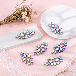 Accessoires d'ornement en verre strass&nbsp;DIY-WH0308-990B