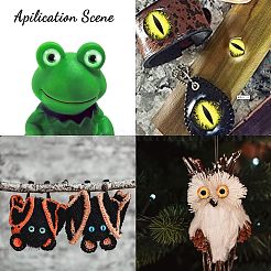 30 шт. 15-х видов светящихся стеклянных кабошонов&nbsp;DIY-CA0004-97