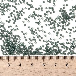 MIYUKIラウンドロカイユビーズ  日本製シードビーズ  （rr4481)デュラコート染色不透明ユーカリ  15/0  1.5mm  穴：0.7mm  約5555PCS /ボトル  10 G /ボトル&nbsp;SEED-JP0010-RR4481