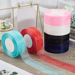 1 рулон прозрачной органзовой ленты&nbsp;SRIB-CY0001-22B-06