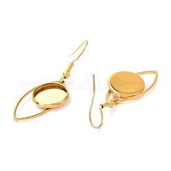 201 crochets de boucles d'oreilles en acier inoxydable&nbsp;STAS-C030-22G
